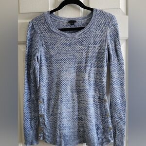 Ann Taylor Factory Women's Blue & White Sweater